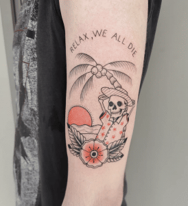 Josh Kitshoff Tattoo Skeleton