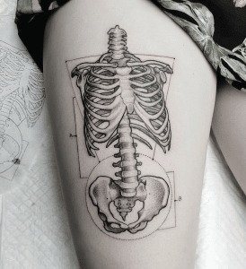 Josh Kitshoff Tattoo Skeleton