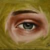 Oil painting of an eye